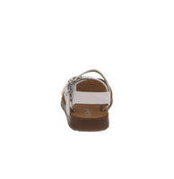 BABY'S SHOES WHITE FABRIC SANDAL REFORM-9KA