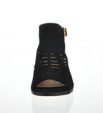 WOMAN'S SHOES BLACK SUEDE HEELS REGINA-7