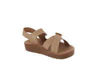 KID'S SHOES TAUPE NUB SANDALS REGULAR-78K