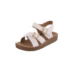 KID'S SHOES WHITE PU LEATHER SANDALS REGULAR-78K