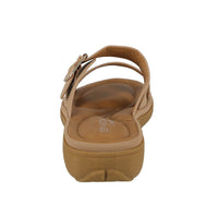 WOMAN'S SHOES TAN PU LEATHER COMFORT SANDALS RENEE-8