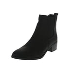 WOMAN'S BOOTIES BLACK DISTRESS PU REPEAT-01