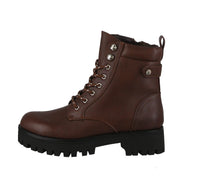 WOMAN'S SHOES CHESTNUT PU BOOTS RIDER-5