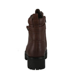 WOMAN'S SHOES CHESTNUT PU BOOTS RIDER-5