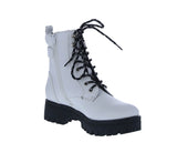 WOMAN'S SHOES WHITE PU BOOTS RIDER-5