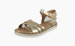 WOMAN'S SHOES LT GOLD PU LEATHER SANDAL ROAMING-S