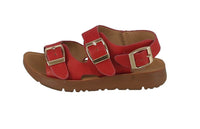 KID'S SHOES RED PU LEATHER SANDALS REFORM-6KA