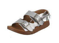 KID'S SHOES SILVER PU LEATHER SANDALS REFORM-6KA