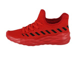 WOMAN'S SHOES RED MESH TENNIS SNEAKERS RYDER-02