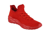 WOMAN'S SHOES RED MESH TENNIS SNEAKERS RYDER-02