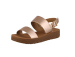 WOMAN'S ROSE GOLD PU LEATHER SANDALS SALVIA-1