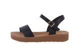 WOMAN'S SHOES BLACK PU SANDALS SALVIA-24