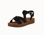 WOMAN'S BLACK NUB SANDALS SALVIA-8