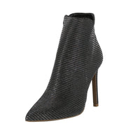 WOMAN'S BOOTIES BLACK/SILVER GLITTER SANGRIA-11A