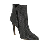 WOMAN'S BOOTIES BLACK/SILVER GLITTER SANGRIA-11A