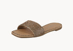 WOMAN'S SHOES GOLD GLITTER SANDALS SELENA-2