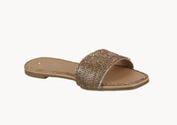 WOMAN'S SHOES GOLD GLITTER SANDALS SELENA-2