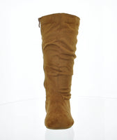 WOMAN'S SHOES TAN SUEDE BOOTS SELENA-23