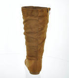 WOMAN'S SHOES TAN SUEDE BOOTS SELENA-23