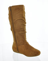 WOMAN'S SHOES TAN SUEDE BOOTS SELENA-23