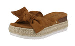 WOMAN'S SHOES TAN SUEDE WEDGE SANDAL SENSATIONAL-34