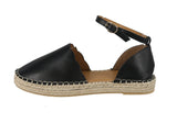 WOMAN'S SHOES BLACK PU LEATHER SANDAL SEQUOIA-06X