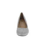 WOMAN'S SHOES SILVER GLITTER HEELS SHARP