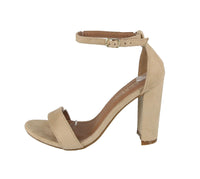 WOMAN'S SHOES TAUPE SUEDE HEELS SHIRLEY-1