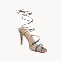 WOMAN'S SHOES PYTHON MULTI PU HEELS SHOP-1