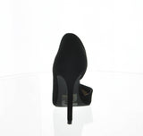 WOMAN'S SHOES BLACK SUEDE HEELS SHOW-128