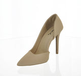 WOMAN'S SHOES NUDE SUEDE HEELS SHOW-128