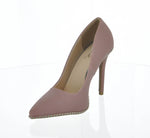 WOMAN'S SHOES DESERT ROSE SUEDE HEELS SHOW-13