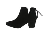 WOMAN'S BOOTIES BLACK SUEDE SKIPPER-11