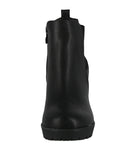 WOMAN'S SHOES BLACK PU BOOTIES STATUS-50