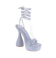 WOMAN'S SHOES BLUE SUEDE HEELS SKYVIEW-4