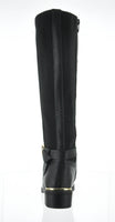 WOMAN'S SHOES BLACK PU BOOTS SOLIS-1