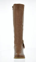 WOMAN'S SHOES TAN PU BOOTS SOLIS-1