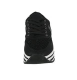 WOMAN'S SHOES BLACK MESH TENNIS SNEAKERS SPONGE-02