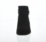 WOMAN'S SHOES BLACK SUEDE BOOTIES SPOT-73