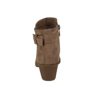 KID'S SHOES TAUPE SUEDE BOOTIES SPOT-73K