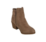 KID'S SHOES TAUPE SUEDE BOOTIES SPOT-73K