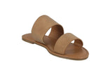 WOMAN'S SHOES TAN SUEDE SANDALS STANTON-2