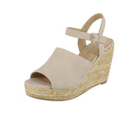 WOMAN'S SHOES SAND SUEDE WEDGE STEADY