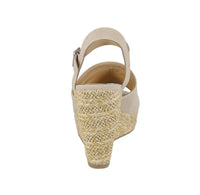 WOMAN'S SHOES SAND SUEDE WEDGE STEADY