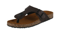 MEN'S SHOES BROWN PU LEATHER SANDALS STOCK-02