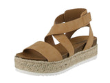 WOMAN'S SHOES CAMEL NUB WEDGE SANDAL SUNNY