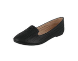 WOMAN'S SHOES BLACK PU DOCKSIDE SUPPLE-61