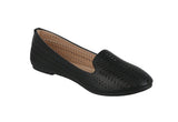 WOMAN'S SHOES BLACK PU DOCKSIDE SUPPLE-61