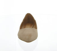 WOMANS SHOES TAUPE SUEDE FLATS  SWIRL-143