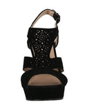 WOMAN'S SHOES BLACK NUB HEELS SYSTEM-27